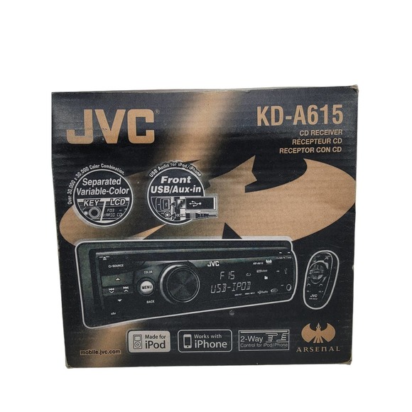 JVC KD-A615 CD Receiver/HD Radio (Discontinued) No remote - Picture 1 of 10